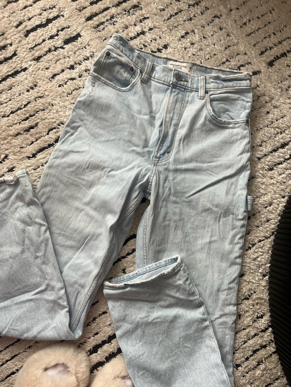 Abercrombie & Fitch Light Wash Straight Leg Jeans